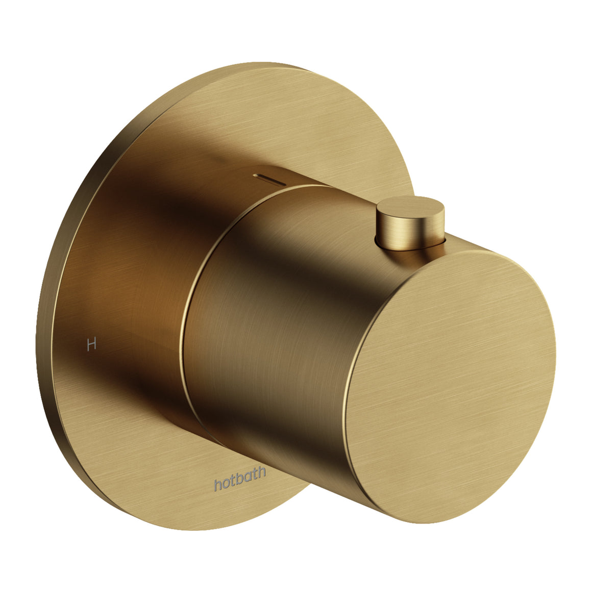 Hotbath Cobber CB7001 inbouw thermostaat Cobber 70 Geborsteld messing productfoto