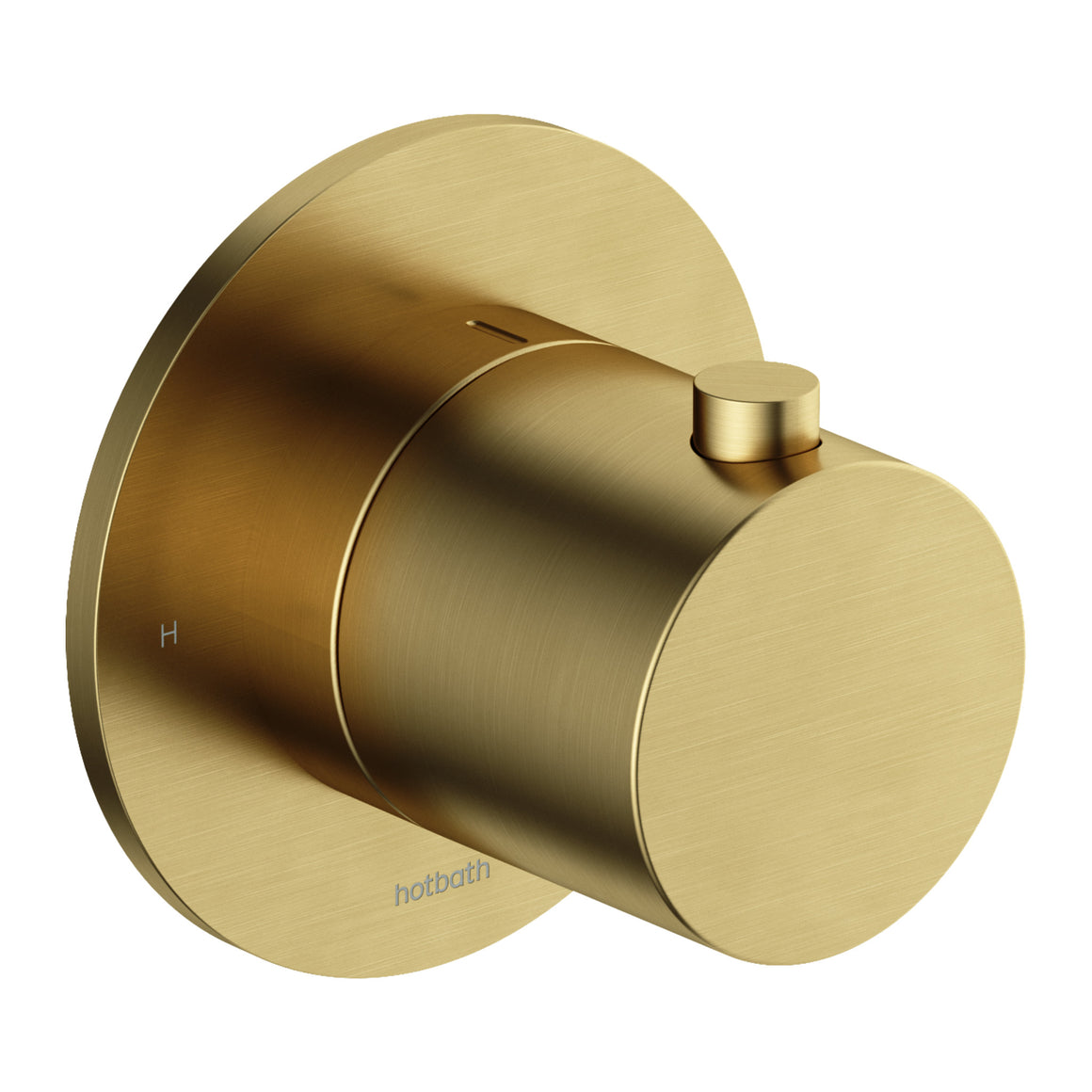 Hotbath Cobber CB7001 inbouw thermostaat Cobber 70 Geborsteld messing PVD productfoto