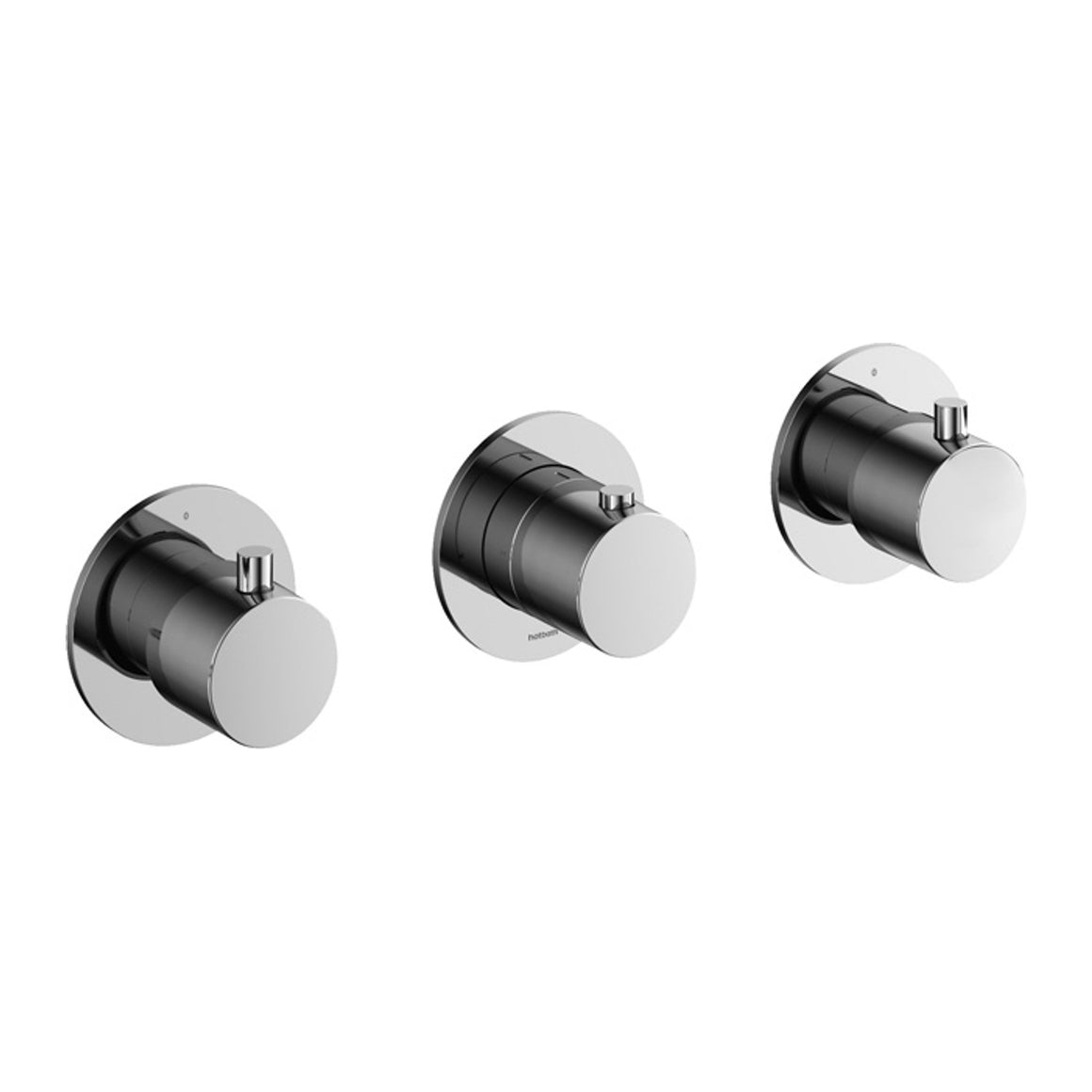 Hotbath Cobber CB7067 inbouw douchethermostaat met 2 stopkranen Chroom productfoto