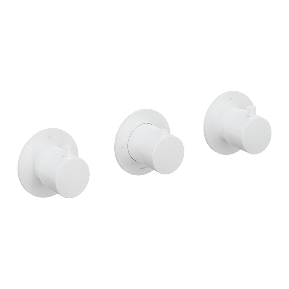 Hotbath Cobber CB7067 inbouw douchethermostaat met 2 stopkranen Mat wit productfoto