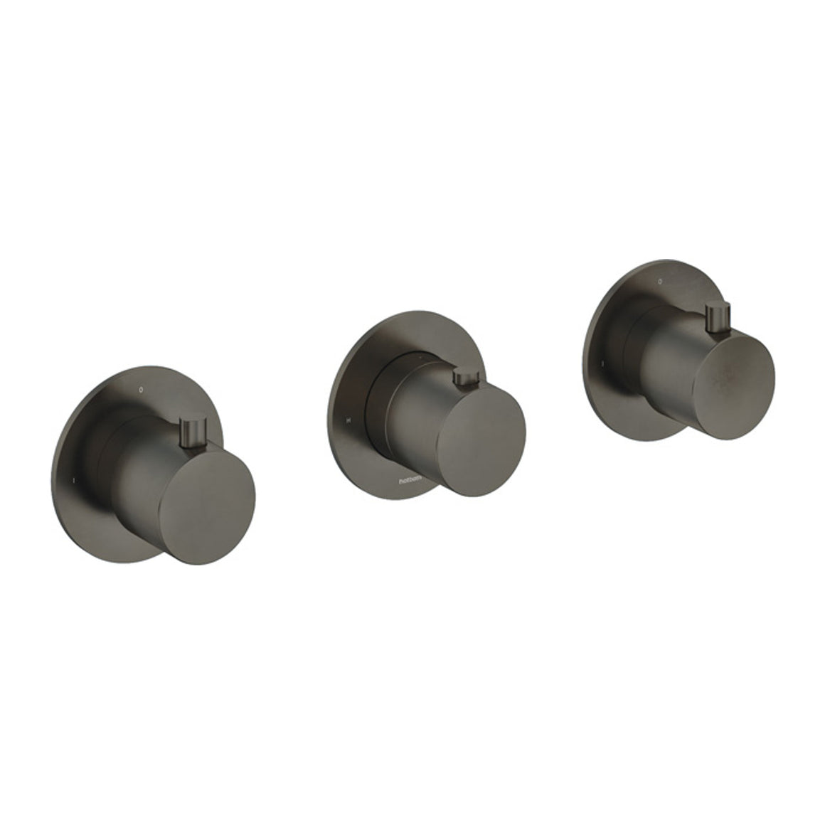 Hotbath Cobber CB7067 inbouw douchethermostaat met 2 stopkranen Verouderd ijzer productfoto