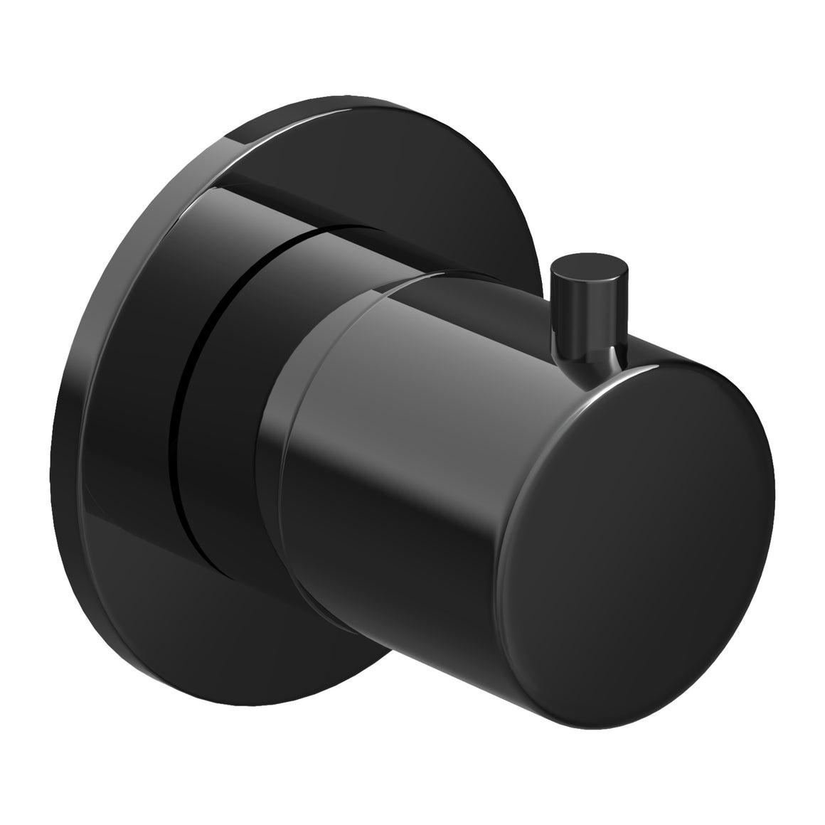 Hotbath Cobber CB7068 inbouw stopkraan Cobber 70 Gepolijst zwart PVD productfoto
