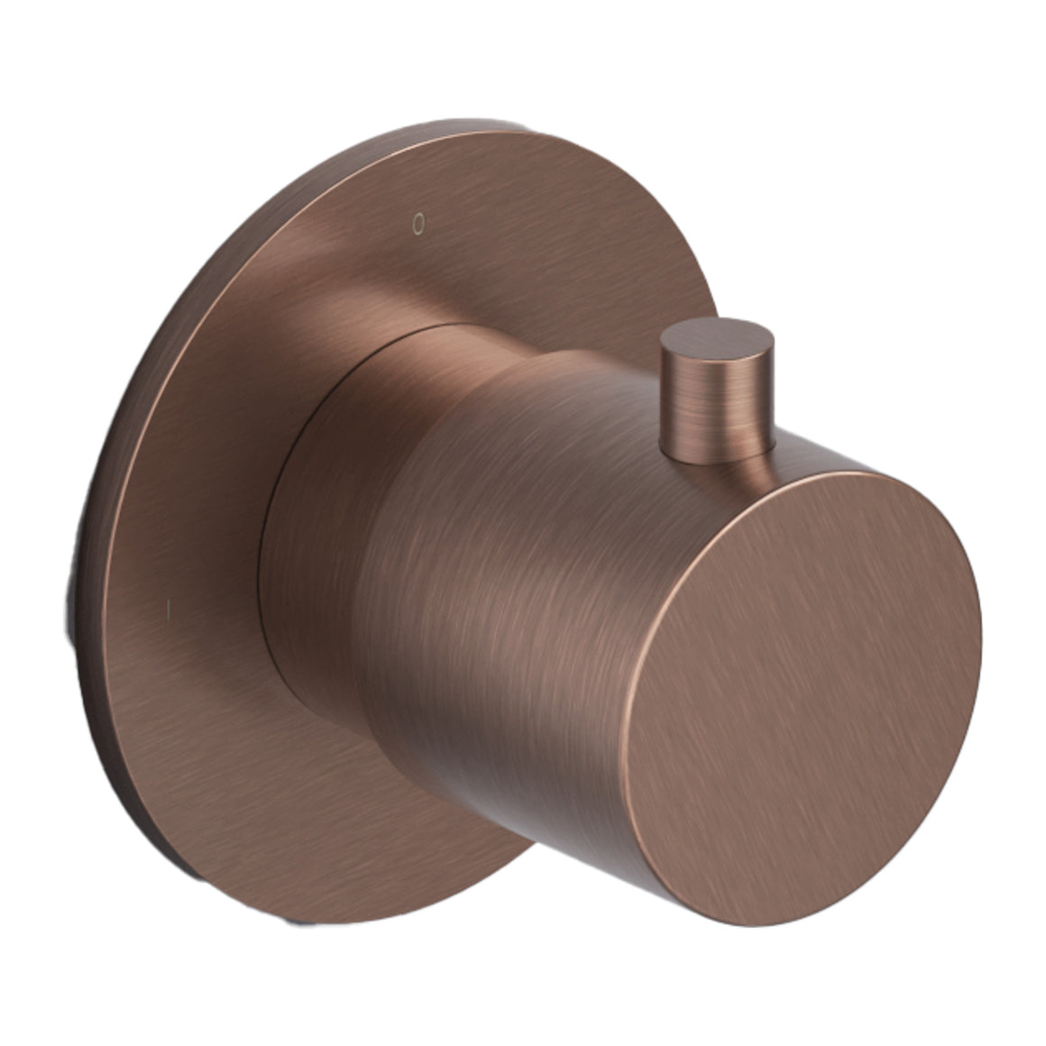 Hotbath Cobber CB7069 inbouw stopkraan Cobber 70 high flow Geborsteld koper PVD productfoto