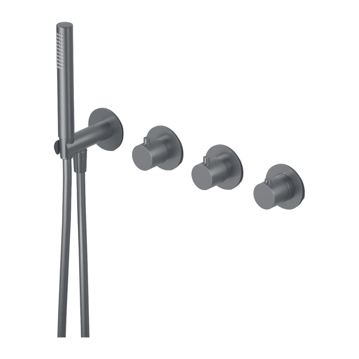 Hotbath Cobber CB7071 inbouw bad/douchethermostaat met 2 stopkranen zonder uitloop Chroom productfoto (kleurimpressie)