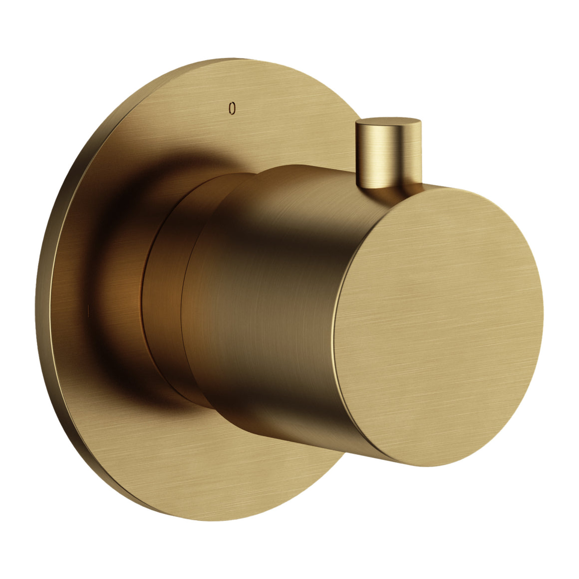 Hotbath Cobber CB7080 inbouw 2-weg omstel met stopfunctie Geborsteld messing productfoto