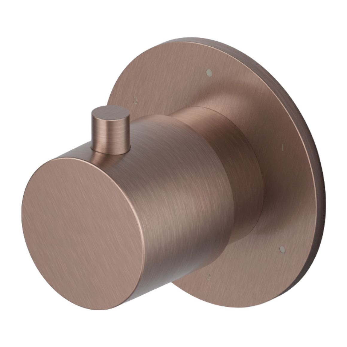 Hotbath Cobber CB7083 inbouw 3-weg stop-omstel Geborsteld koper PVD productfoto