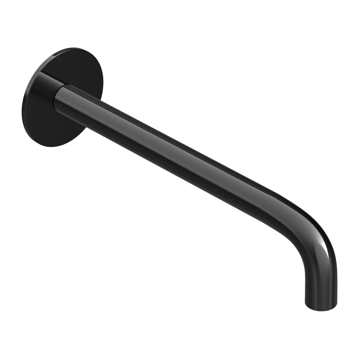 Hotbath Cobber CB7098 baduitloop 22,5 cm Gepolijst zwart PVD productfoto