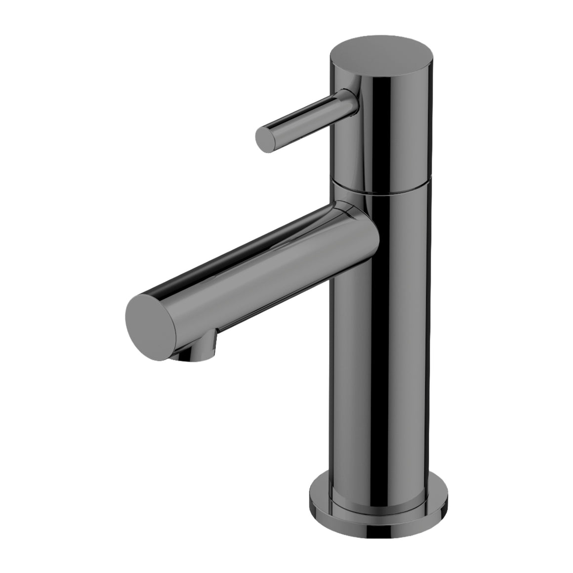 Hotbath Cobber E001 fonteinkraan Gepolijst zwart PVD productfoto (kleurimpressie)