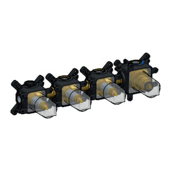 Hotbath Cobber HBCB7070 inbouwdeel voor douchethermostaat met 3 stopkranen