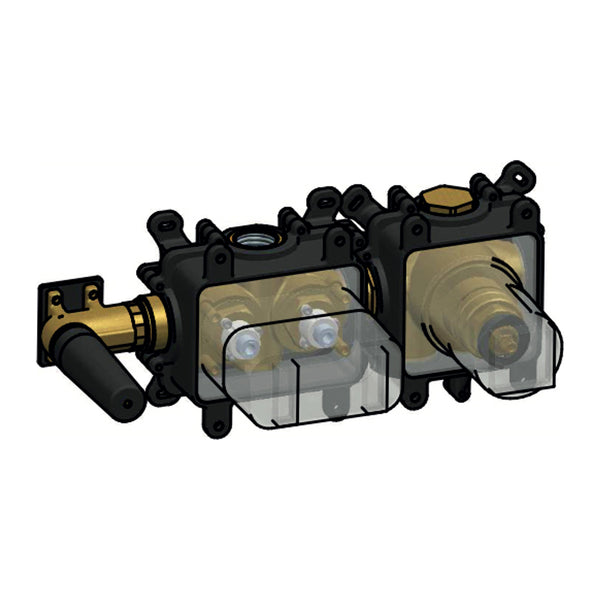 Hotbath Cobber HBPB7071 inbouwdeel voor badthermostaat met 2 pushbuttons