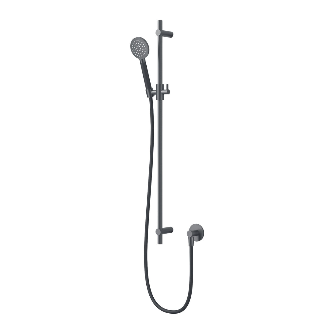 Hotbath Cobber M308 glijstangset 90 cm met wandaansluitbocht, doucheslang en ronde handdouche Chroom productfoto (kleurimpressie)