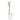Hotbath Cobber M308 glijstangset 90 cm met wandaansluitbocht, doucheslang en ronde handdouche Geborsteld messing productfoto (kleurimpressie)