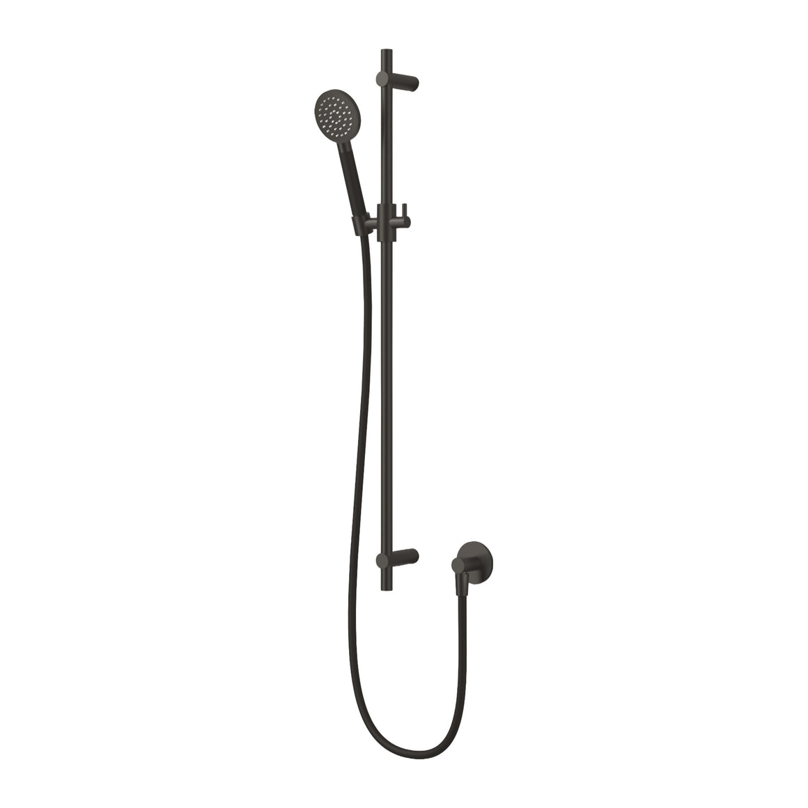 Hotbath Cobber M308 glijstangset 90 cm met wandaansluitbocht, doucheslang en ronde handdouche Verouderd ijzer productfoto (kleurimpressie)