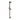 Hotbath Cobber M311 glijstang 90 cm Verouderd messing productfoto