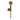 Hotbath Cobber M442 handdoucheset met wandhouder, wanduitlaat en doucheslang (ronde handdouche) Verouderd messing productfoto (kleurimpressie)
