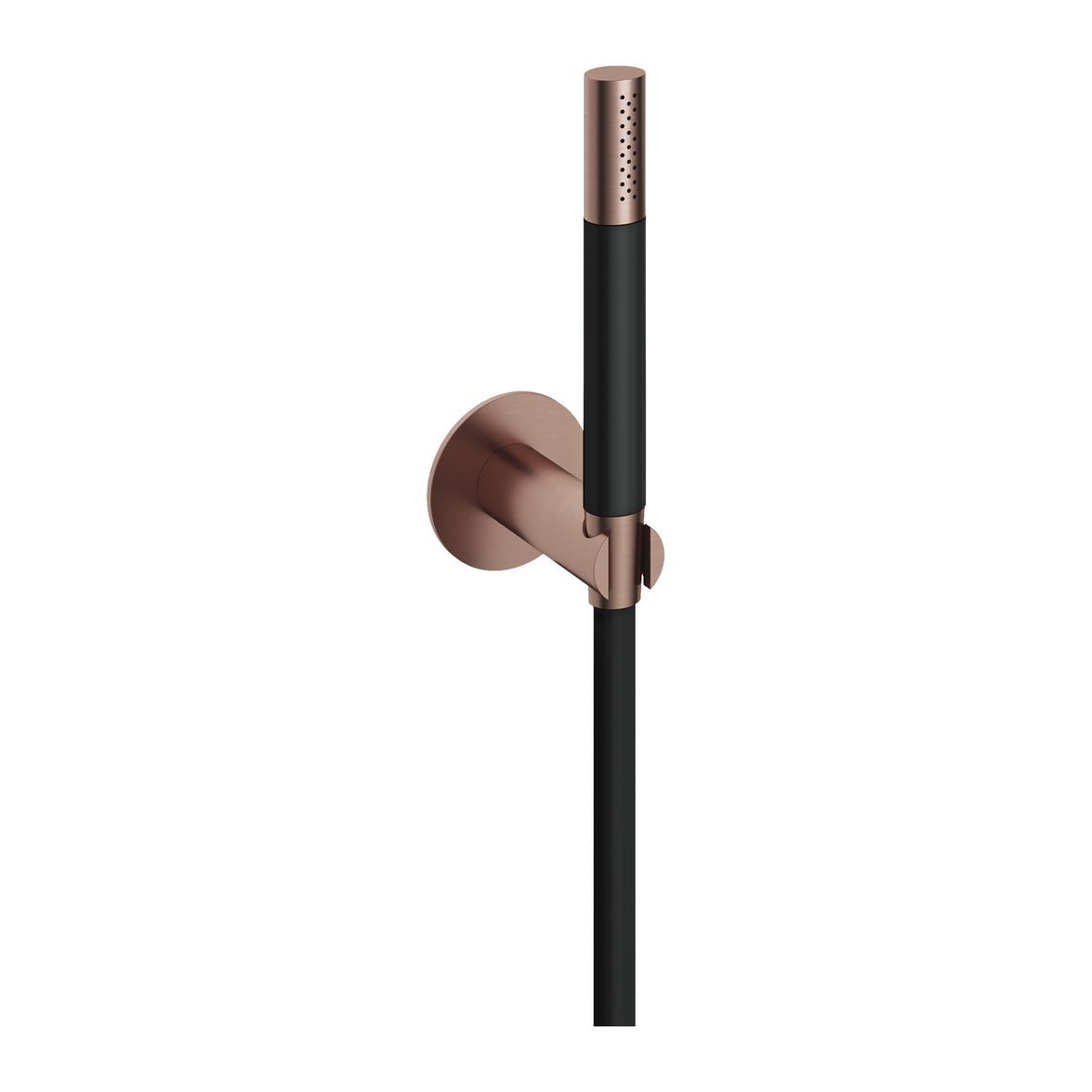 Hotbath Cobber M443 handdoucheset met wandhouder en doucheslang (staafhanddouche) Geborsteld koper PVD productfoto