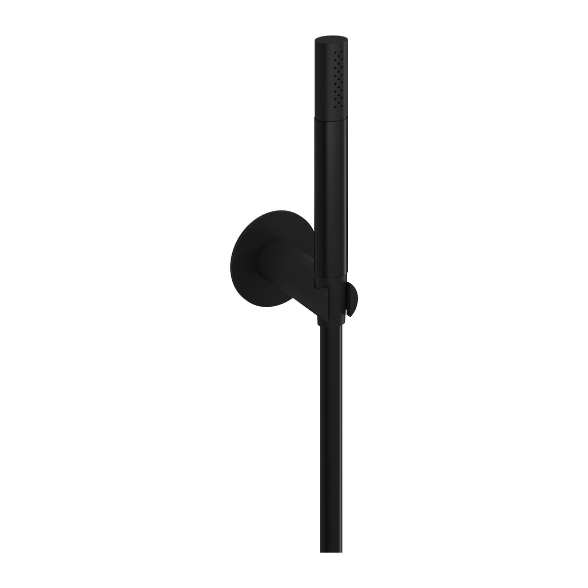 Hotbath Cobber M443 handdoucheset met wandhouder en doucheslang (staafhanddouche) Geborsteld zwart PVD productfoto