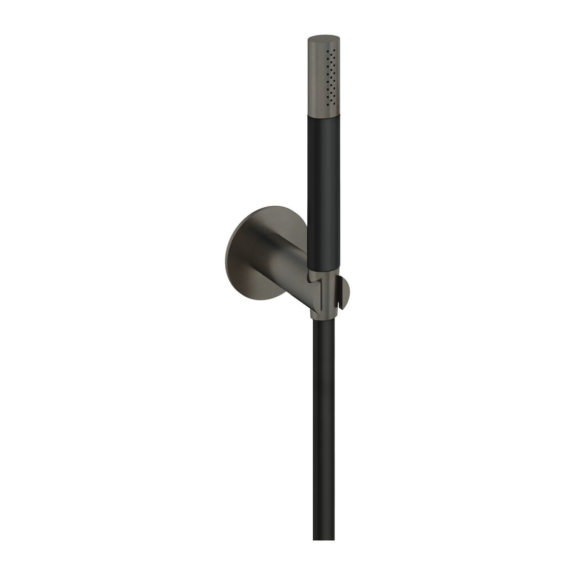 Hotbath Cobber M443 handdoucheset met wandhouder en doucheslang (staafhanddouche) Verouderd ijzer productfoto