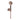 Hotbath Cobber M444 handdoucheset met wandhouder en doucheslang (ronde handdouche) Geborsteld koper PVD productfoto (kleurweergave)