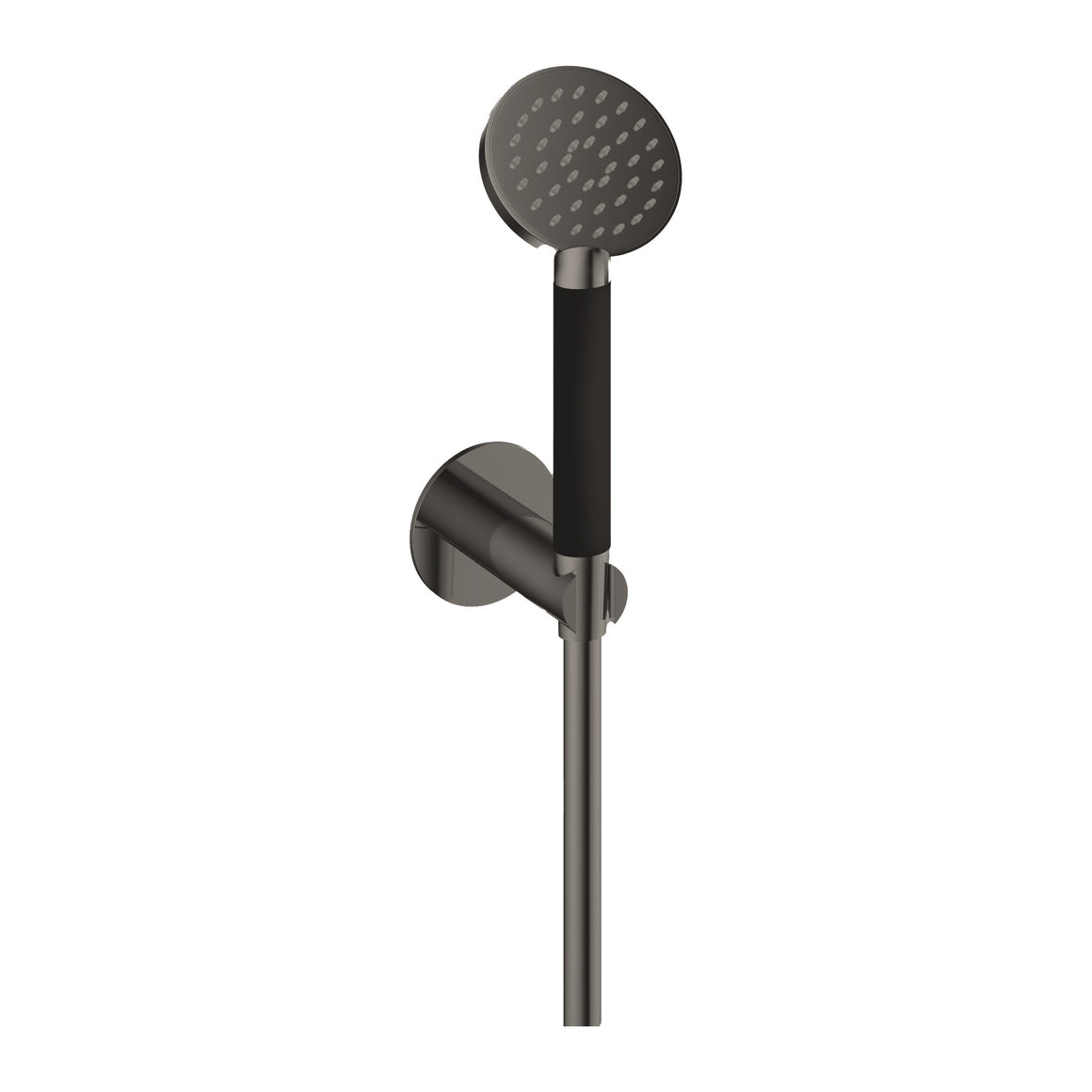 Hotbath Cobber M444 handdoucheset met wandhouder en doucheslang (ronde handdouche) Verouderd ijzer productfoto (kleurimpressie)
