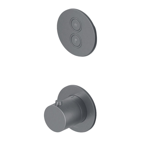 Hotbath Cobber PB7009 inbouw thermostaat met 2 pushbuttons (afbouwdeel)