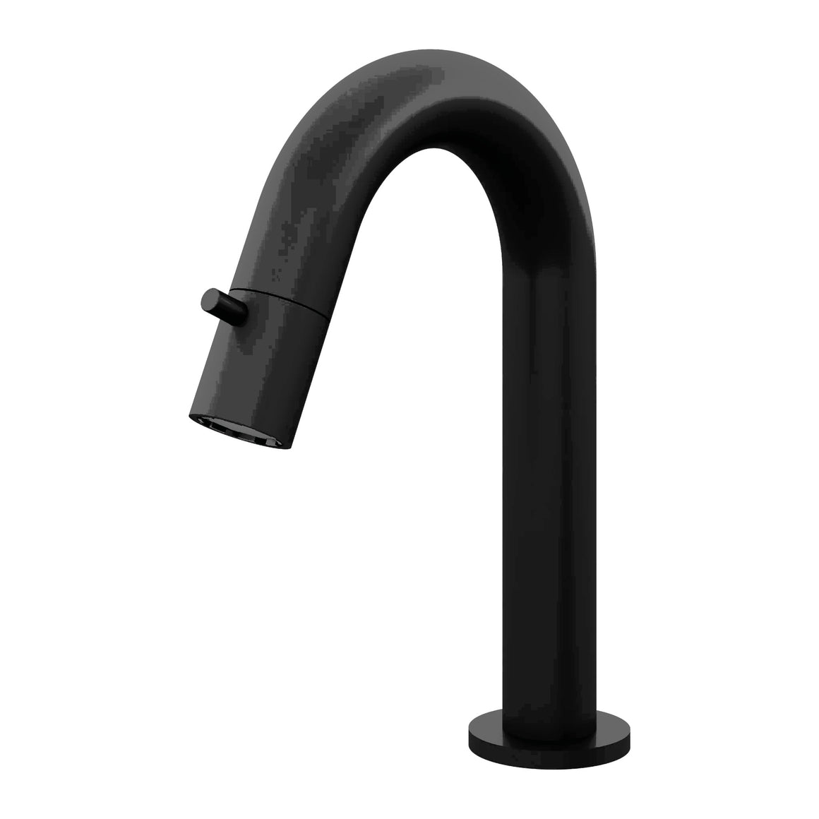 Hotbath Cobber U001 fonteinkraan gepolijst zwart PVD productfoto (kleurimpressie)
