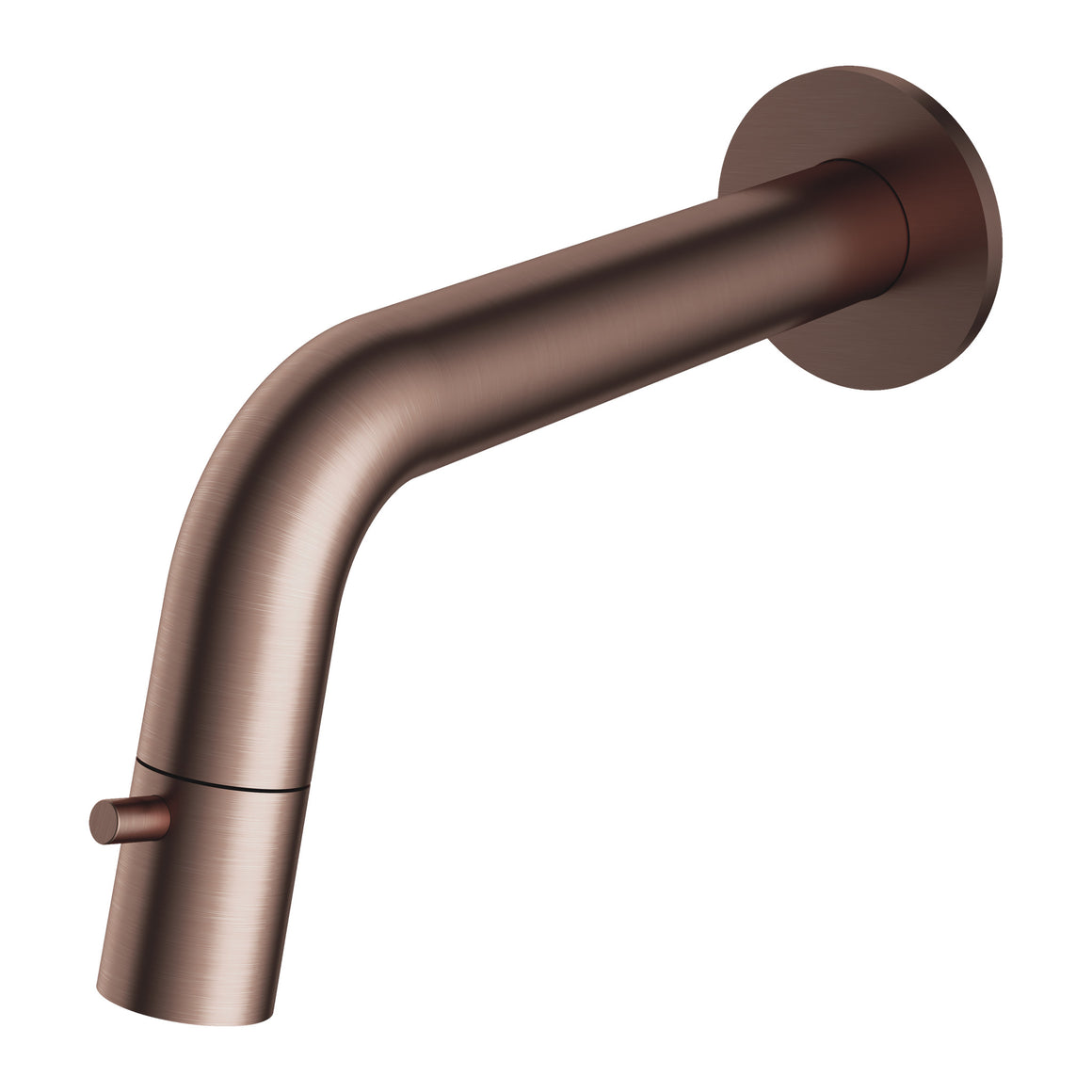Hotbath Cobber UW001 fonteinkraan wandmodel, inkortbaar Geborsteld koper PVD productfoto