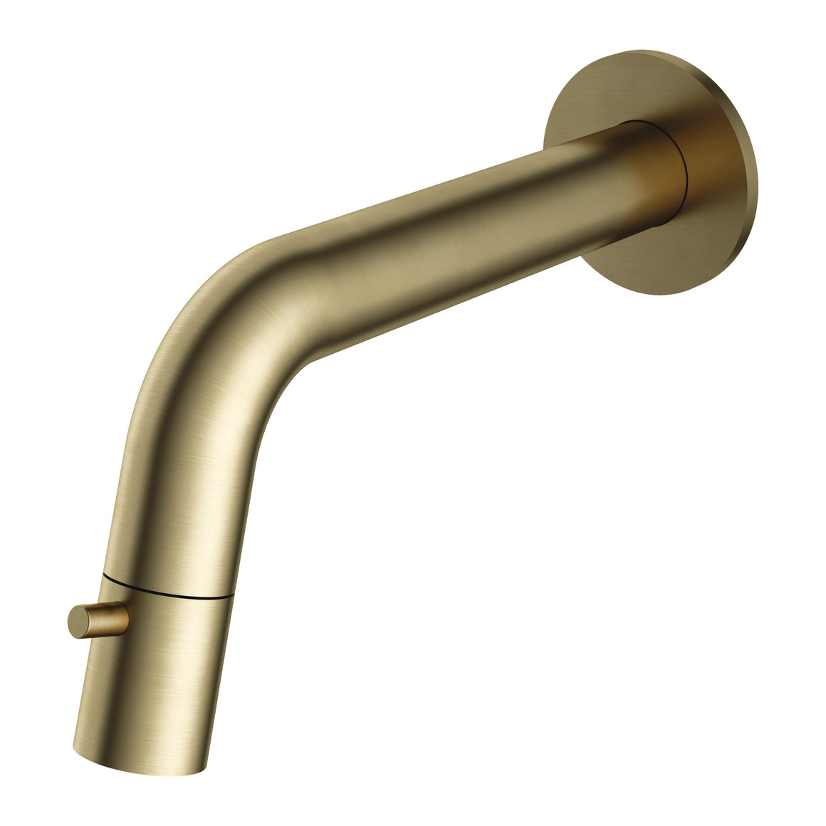 Hotbath Cobber UW001 fonteinkraan wandmodel, inkortbaar Geborsteld messing productfoto