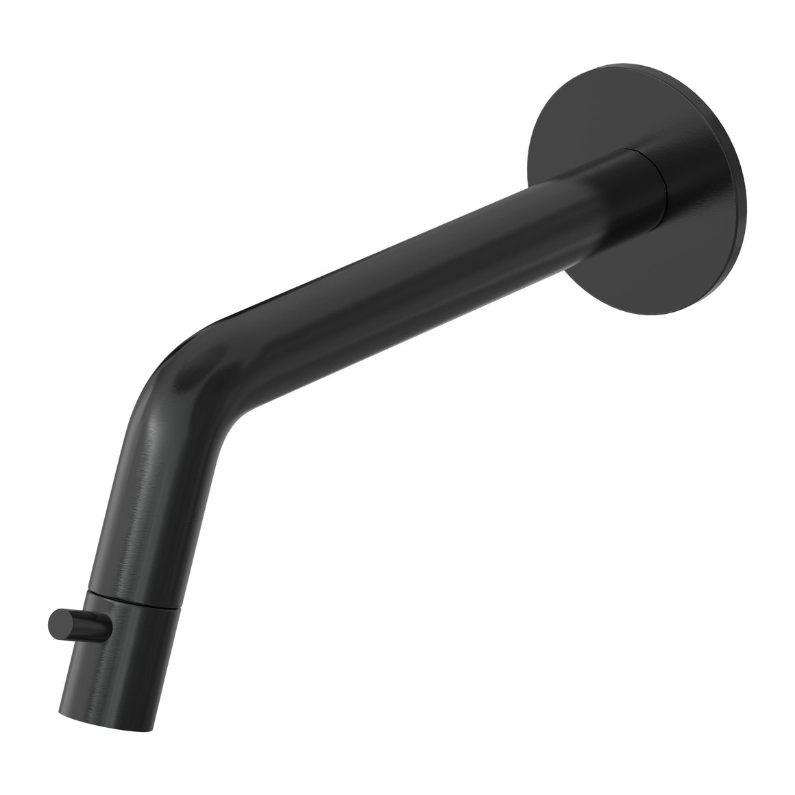 Hotbath Cobber UW001 fonteinkraan wandmodel, inkortbaar Geborsteld zwart PVD productfoto