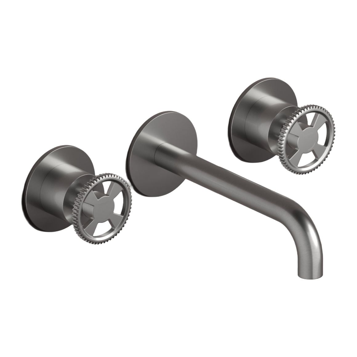 Hotbath Cobber @Work CW005T inbouw wastafelmengkraan 3-gats Geborsteld nikkel 18 cm productfoto