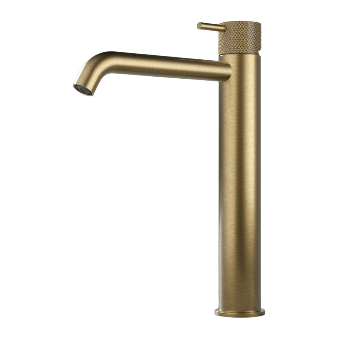 Hotbath Cobber X CX003HC hoge wastafelmengkraan Geborsteld messing PVD productfoto
