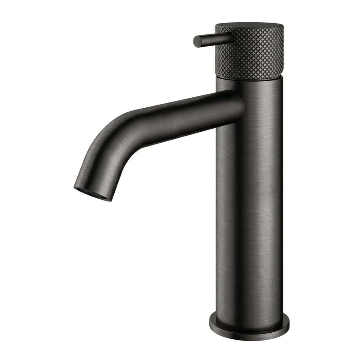 Hotbath Cobber X CX003MC halfhoge wastafelmengkraan Geborsteld zwart PVD productfoto