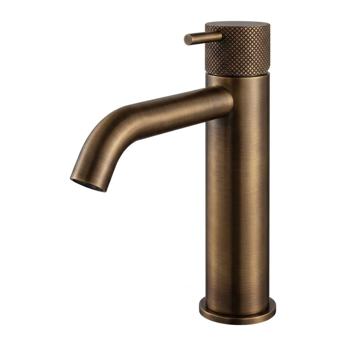Hotbath Cobber X CX003MC halfhoge wastafelmengkraan Verouderd messing productfoto