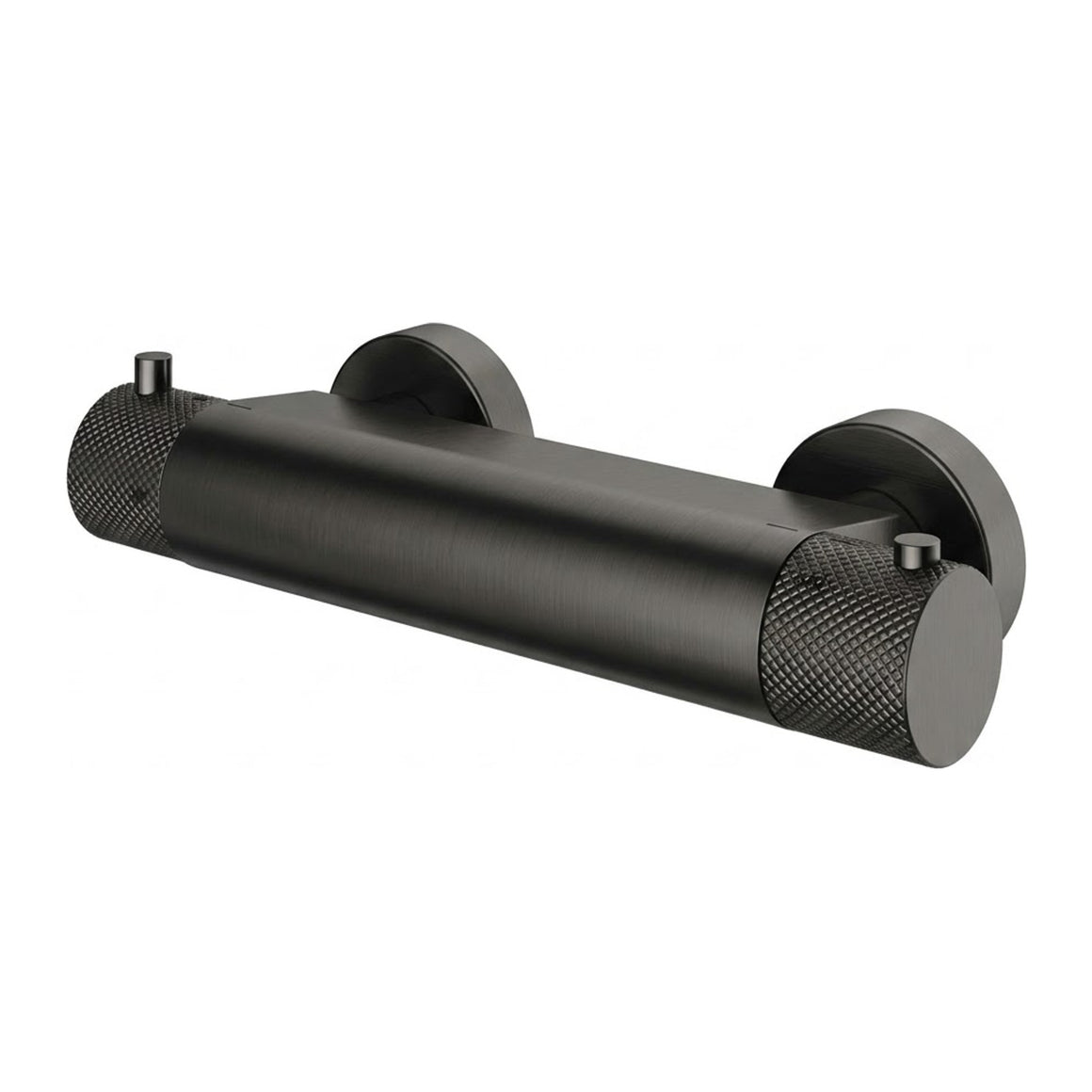 Hotbath Cobber X CX008 thermostatische douchemengkraan opbouw Geborsteld zwart PVD productfoto