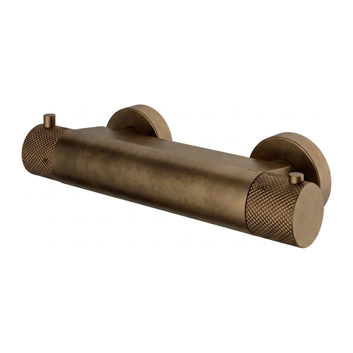 Hotbath Cobber X CX008 thermostatische douchemengkraan opbouw Verouderd messing productfoto