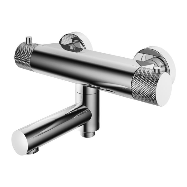 Hotbath Cobber X CX020 thermostatische badmengkraan met wegdraaibare omstel-uitloop