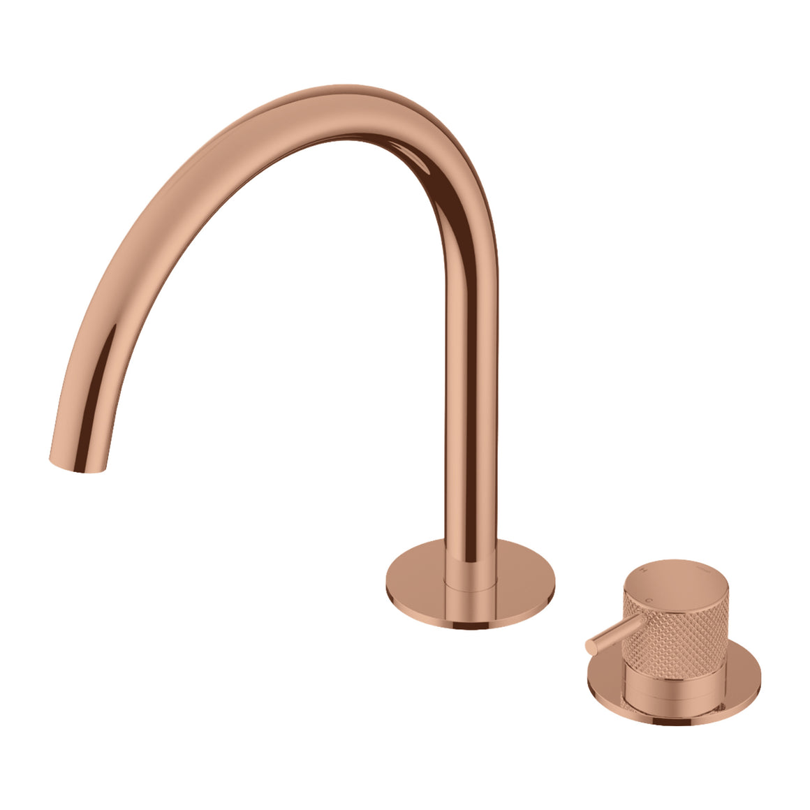 Hotbath Cobber X CX023 2-gats wastafelmengkraan Geborsteld koper PVD productfoto (kleurimpressie)