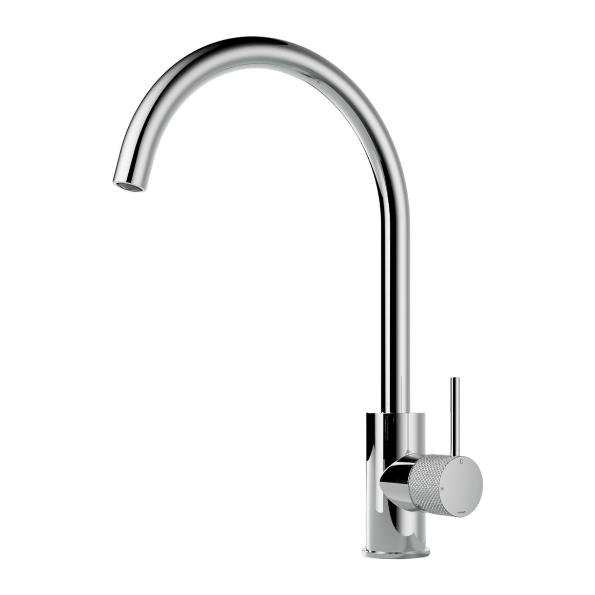 Hotbath Cobber X CX040 keukenmengkraan met draaibare gebogen uitloop Chroom productfoto