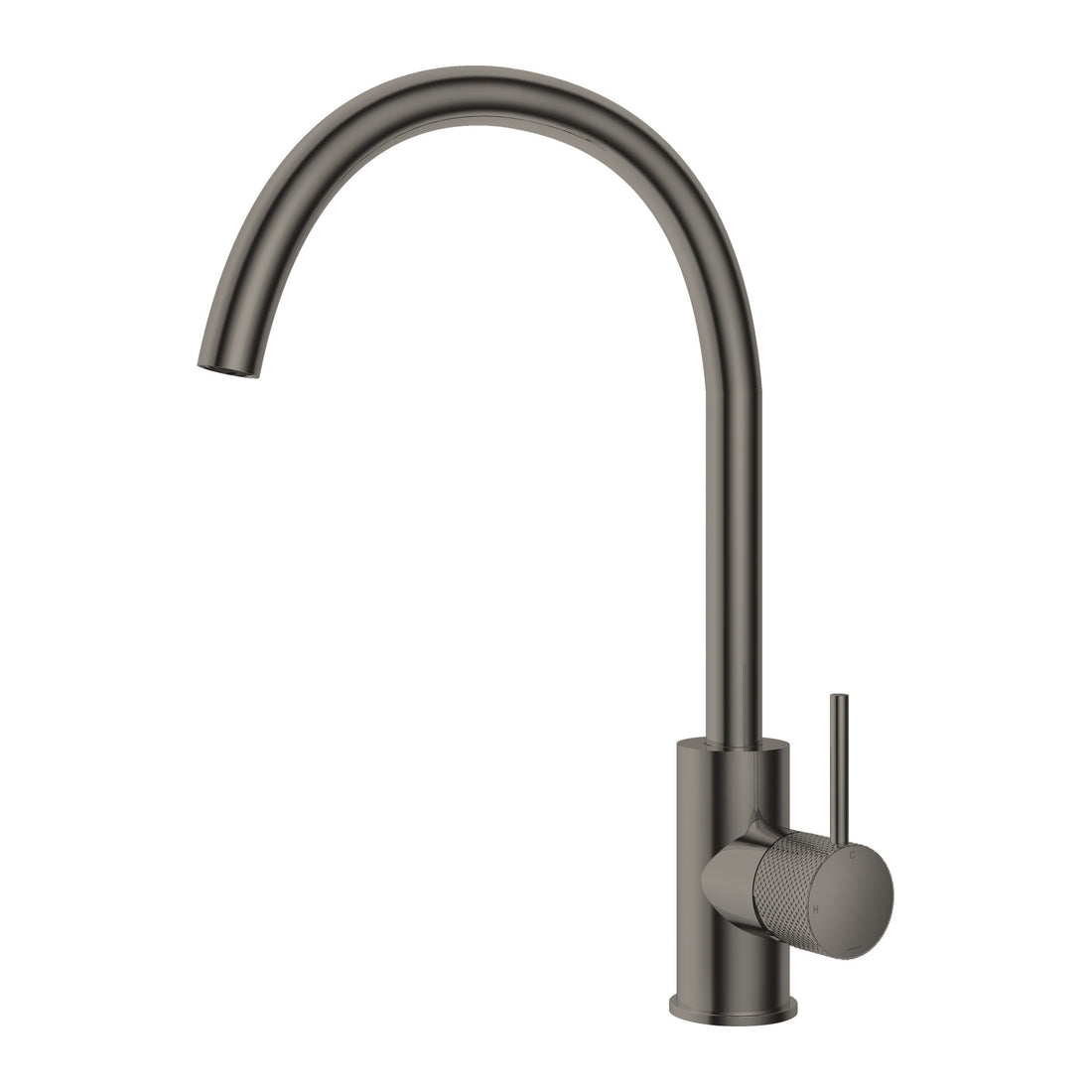 Hotbath Cobber X CX040 keukenmengkraan met draaibare gebogen uitloop Verouderd ijzer productfoto (kleurimpressie)