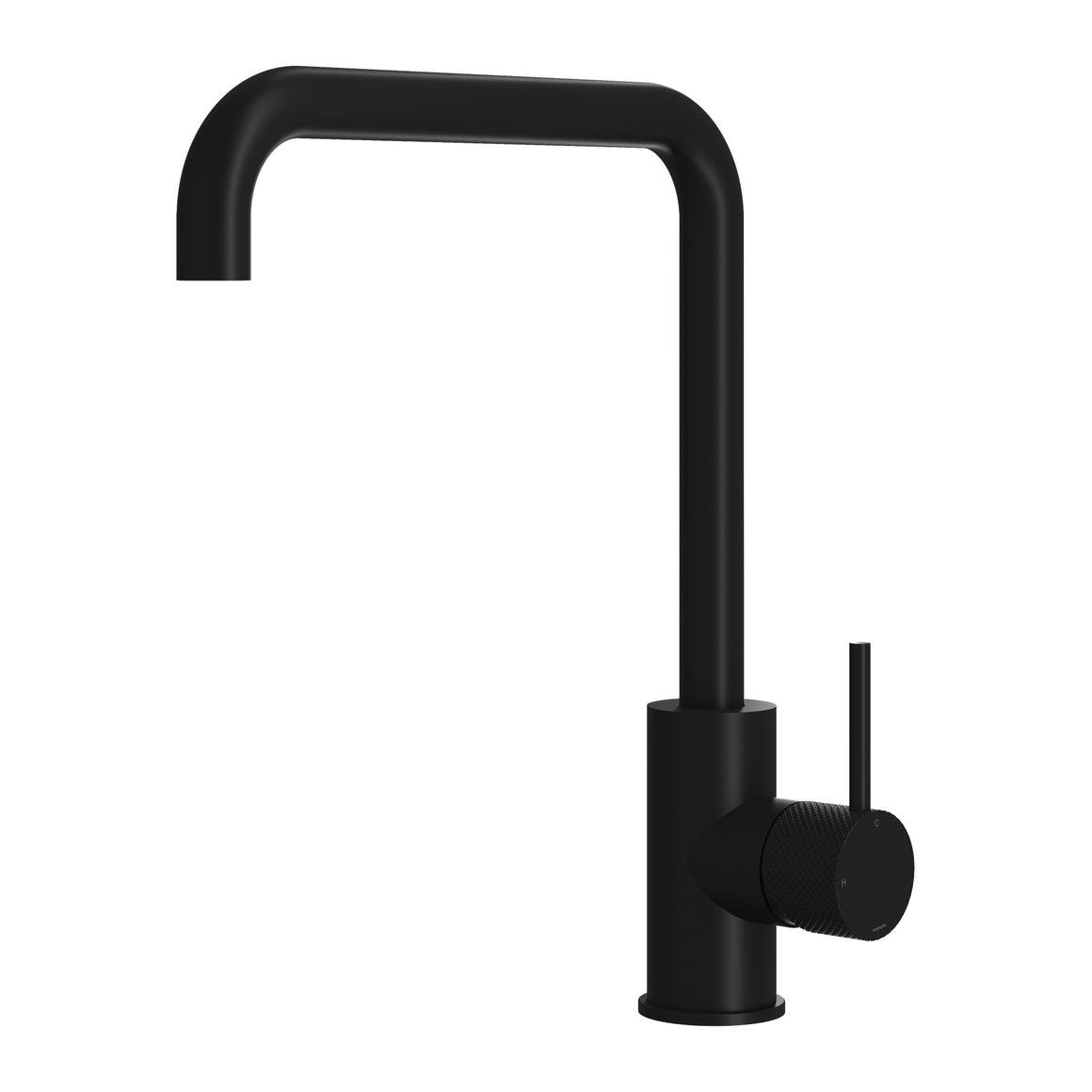 Hotbath Cobber X CX041 keukenmengkraan met draaibare rechte uitloop Geborsteld zwart PVD productfoto