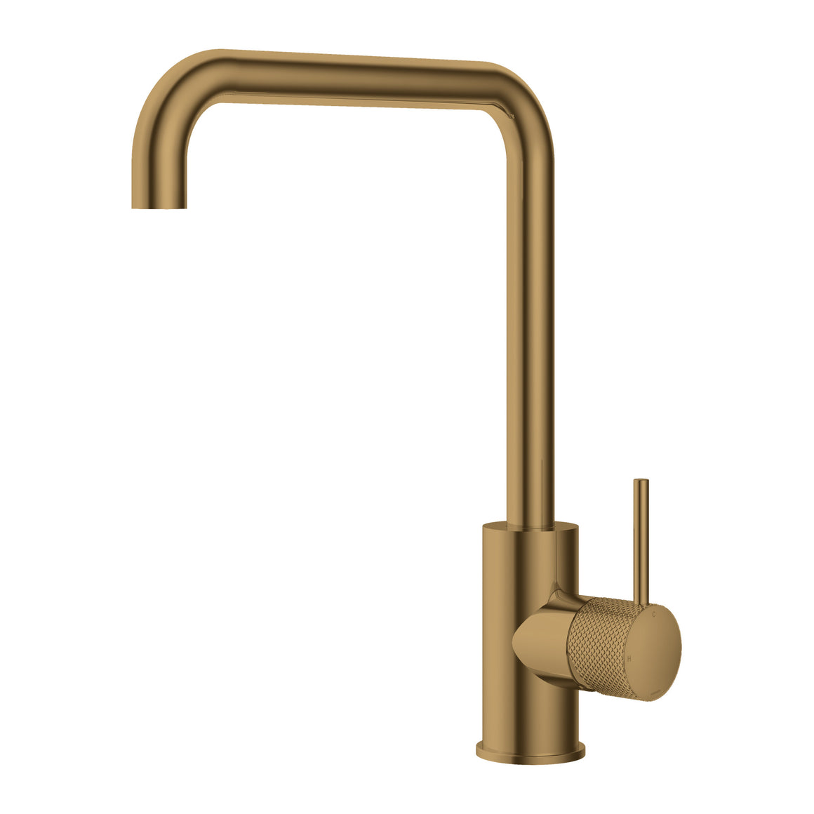 Hotbath Cobber X CX041 keukenmengkraan met draaibare rechte uitloop Verouderd messing productfoto (kleurimpressie)