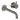Hotbath Cobber X CX105 inbouw wastafelmengkraan 2-gats Verouderd ijzer 18 cm productfoto (kleurimpressie)