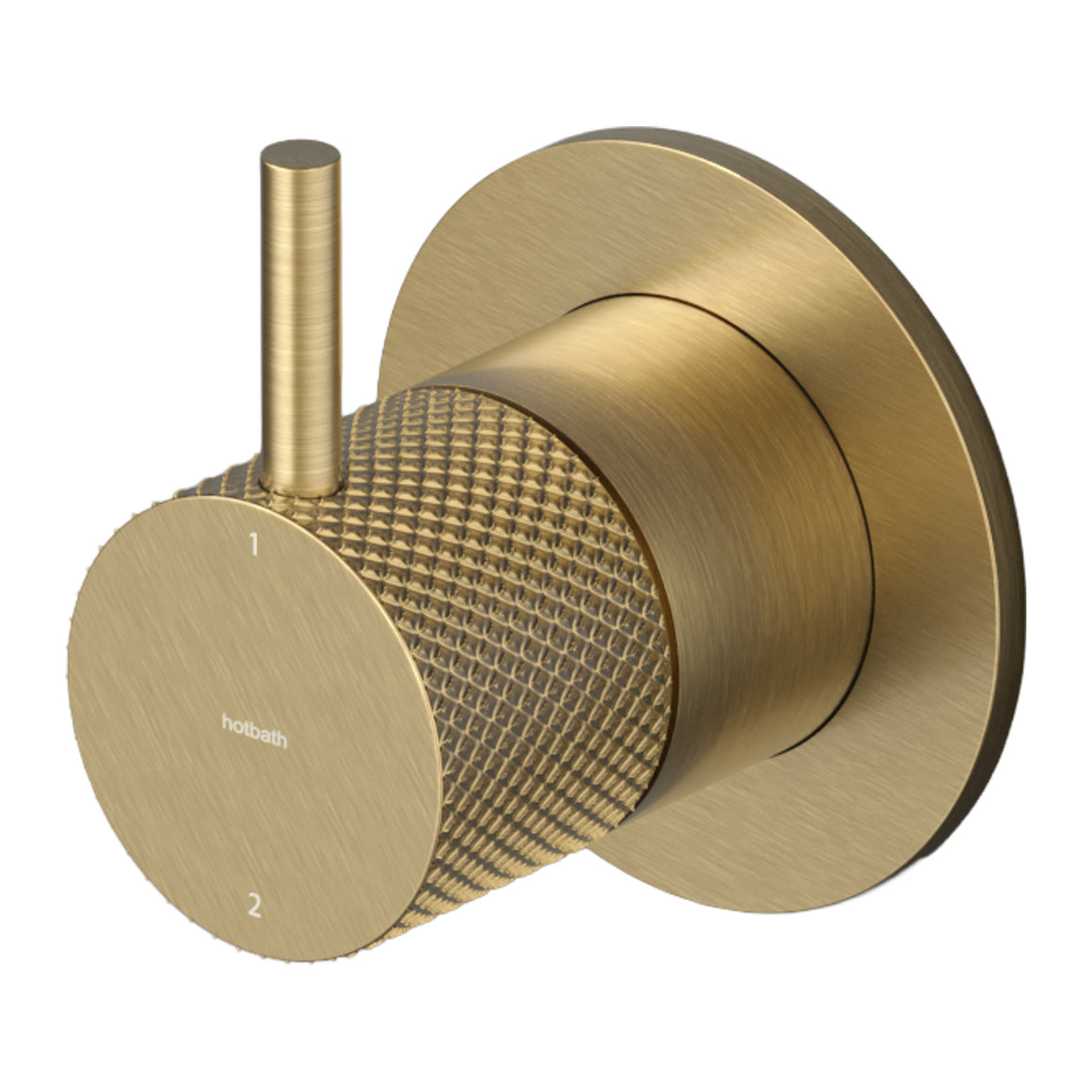 Hotbath Cobber X CX111 inbouw 2-weg omstel Geborsteld messing PVD productfoto