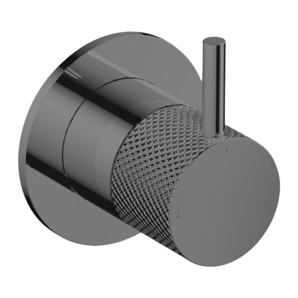 Hotbath Cobber X CX111 inbouw 2-weg omstel Geborsteld zwart PVD productfoto (kleurimpressie)