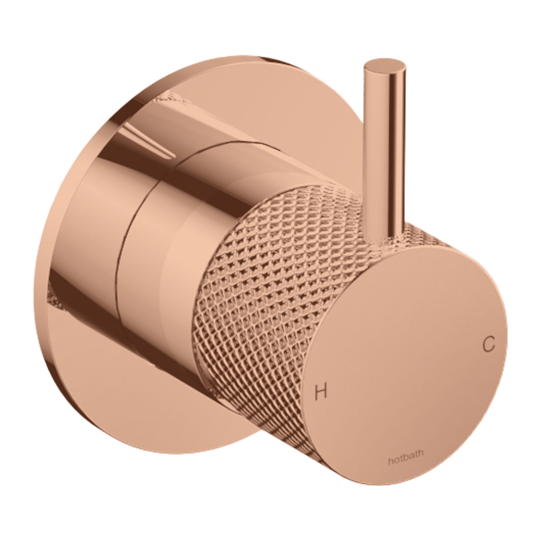 Hotbath Cobber X CX131 inbouw douchemengkraan Geborsteld koper PVD productfoto (kleurimpressie)