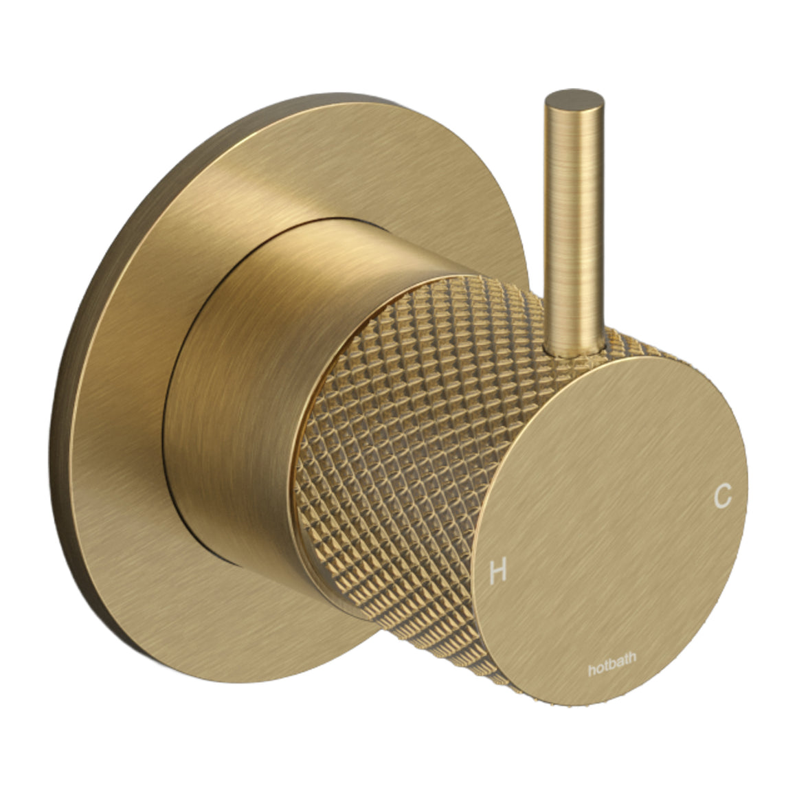 Hotbath Cobber X CX131 inbouw douchemengkraan Geborsteld messing PVD productfoto