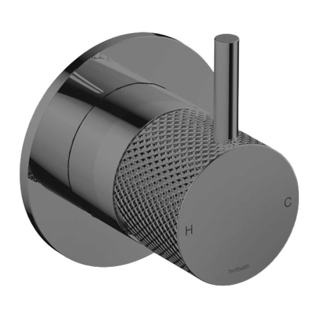 Hotbath Cobber X CX131 inbouw douchemengkraan Geborsteld zwart PVD productfoto (kleurimpressie)