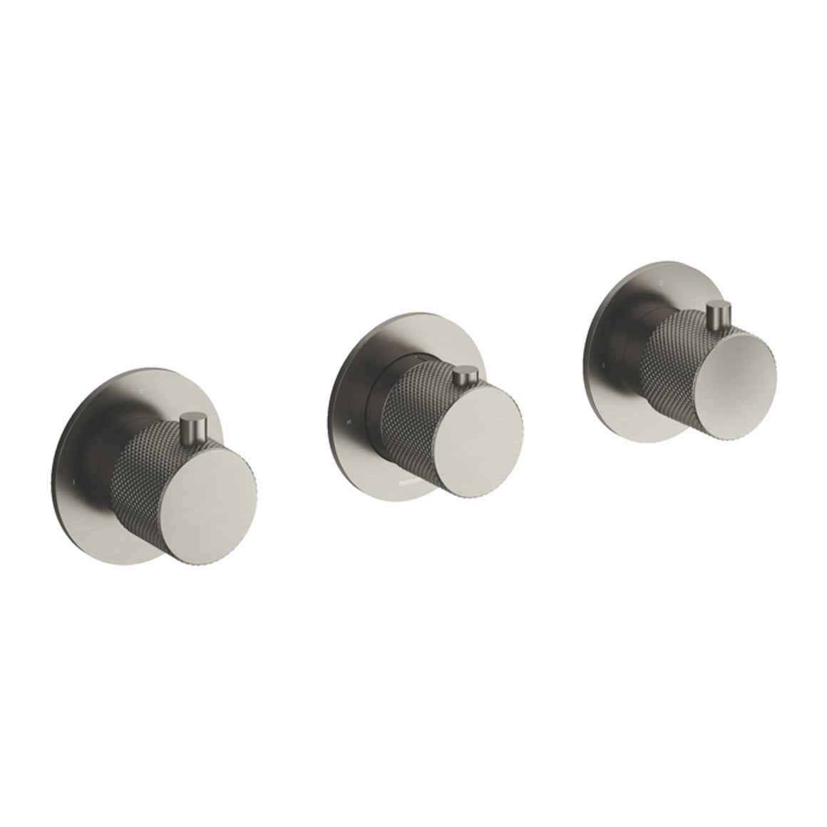 Hotbath Cobber X CX7067 inbouw douchethermostaat met 2 stopkranen Geborsteld nikkel productfoto
