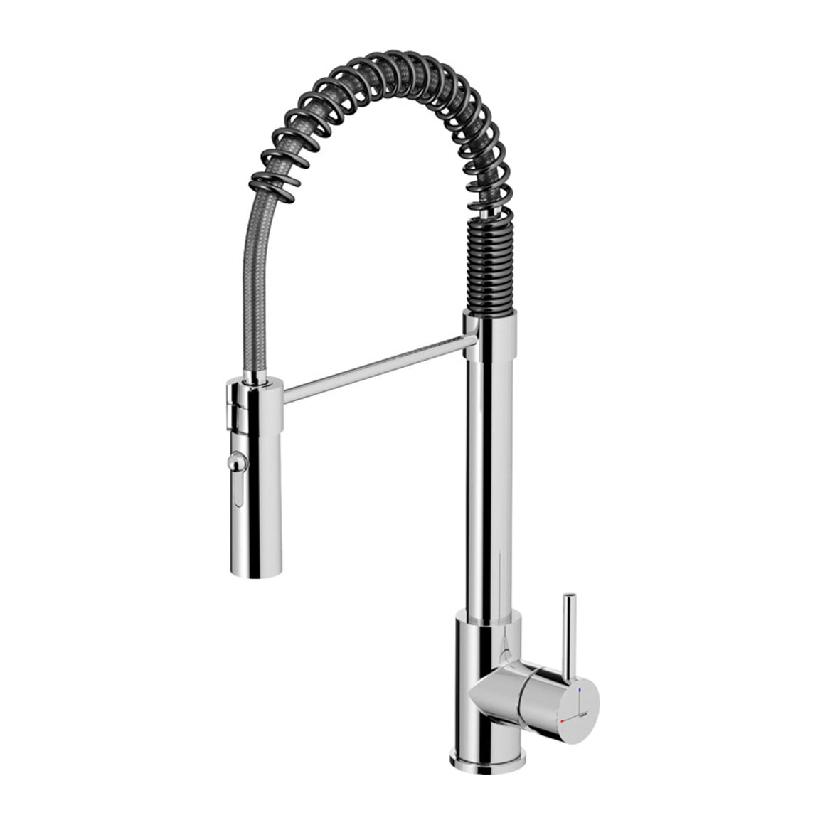 Hotbath Fellow FKM13 keukenmengkraan met flexibele uitneembare handdouche Geborsteld nikkel productfoto