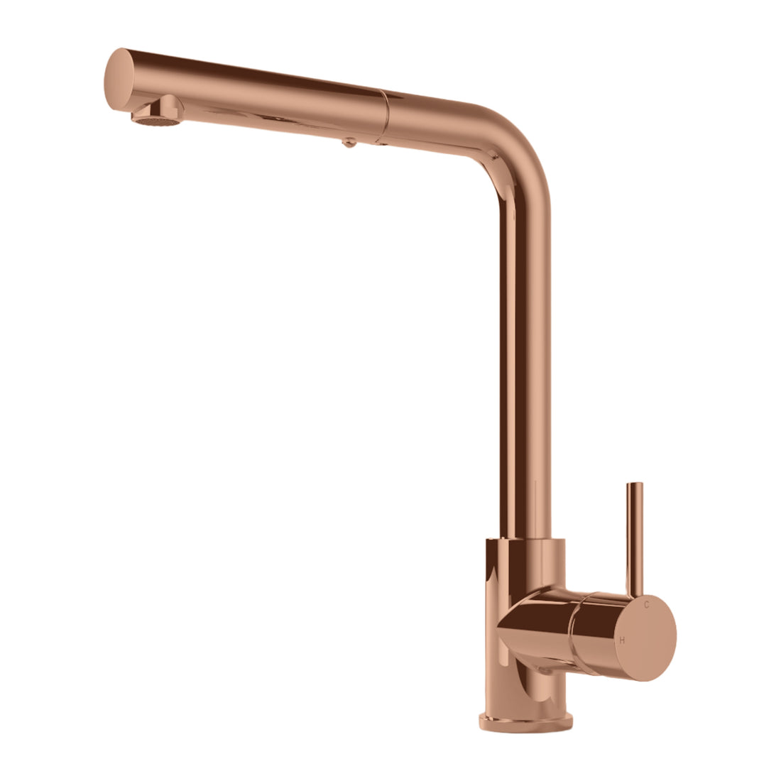 Hotbath Fellow FKM15 keukenmengkraan met uitneembare handdouche Geborsteld koper PVD productfoto (kleurimpressie)